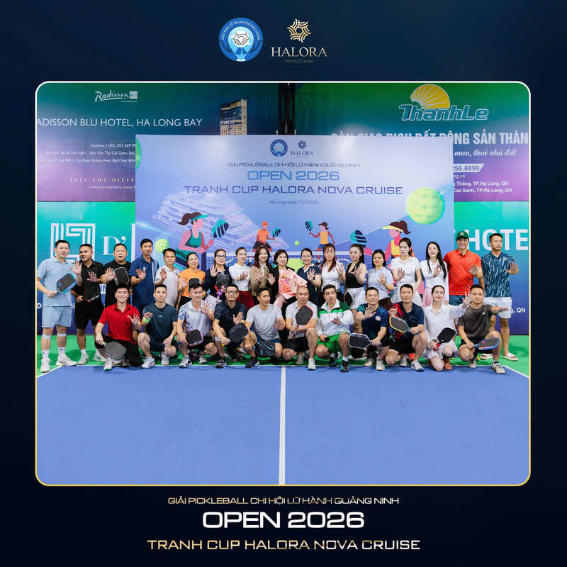 Halora Nova Cruise là nhà tài trợ cho giải Pickball Quảng Ninh Open 2026