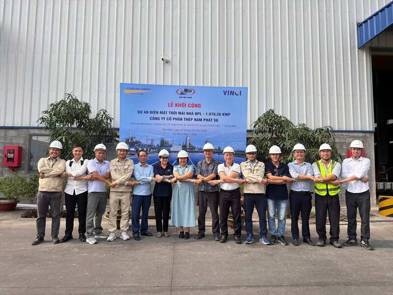 Sản xuất thép xanh với điện mặt trời tại Tây Ninh