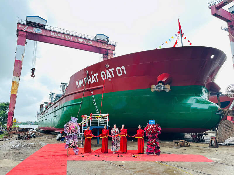 Tàu hút cát lớn nhất Việt Nam đóng mới bởi Nam Phát Ship
