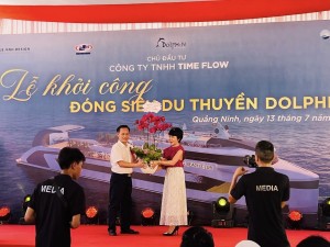 Khởi công đóng mới siêu du thuyền Dolphin 5* của Công ty Time Flow