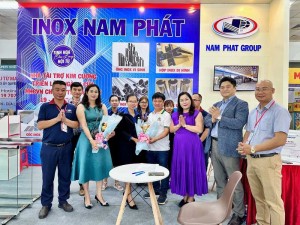 Gian hàng triển lãm Inox Nam Phát tại Cần Thơ thu hút nhiều khách hàng